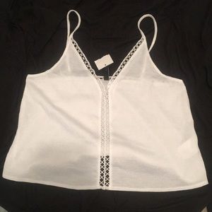 Women’s white cami v neck h&m size Small